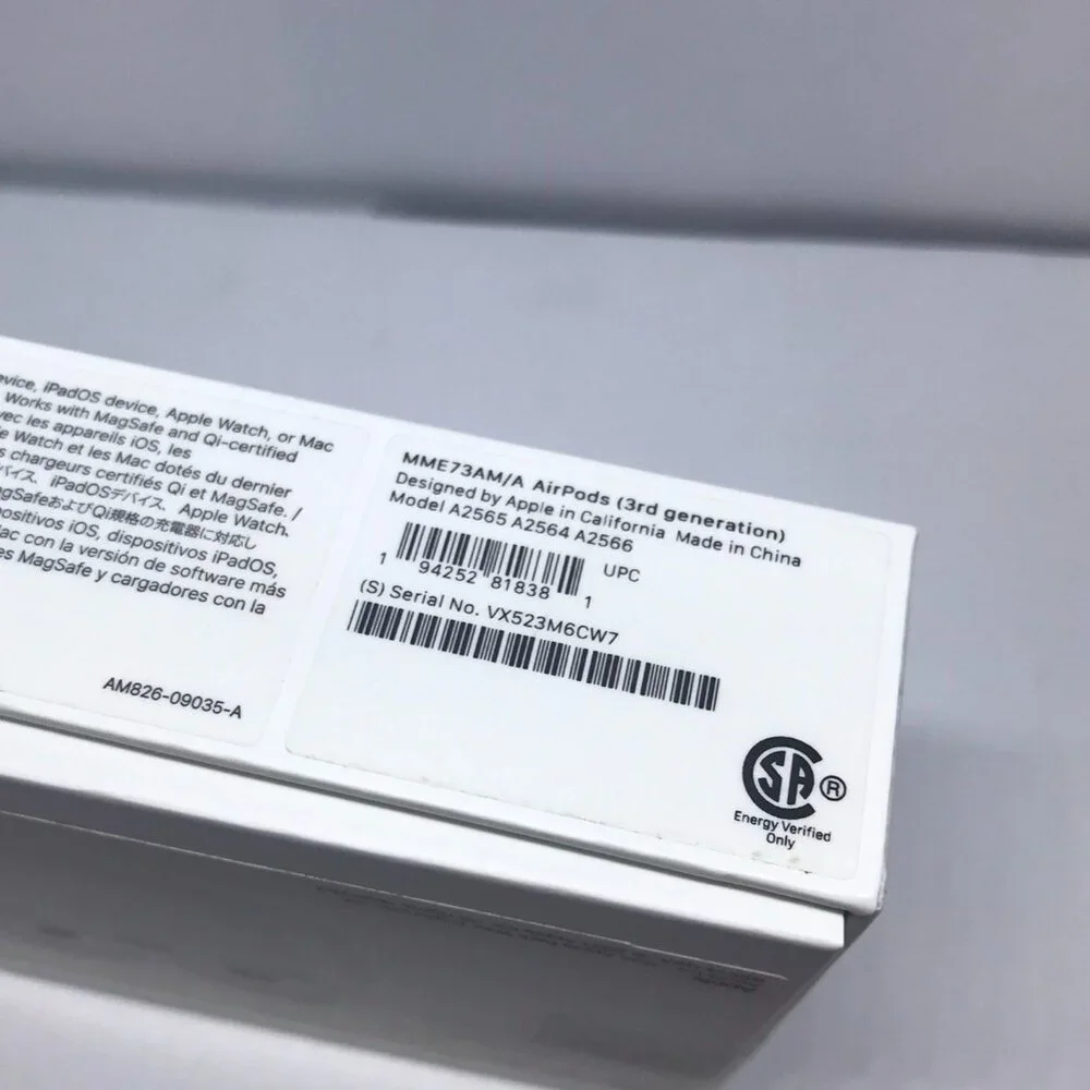 Apple AirPods 3rd Generation With Wireless Charging Case ‎MME73AM/A